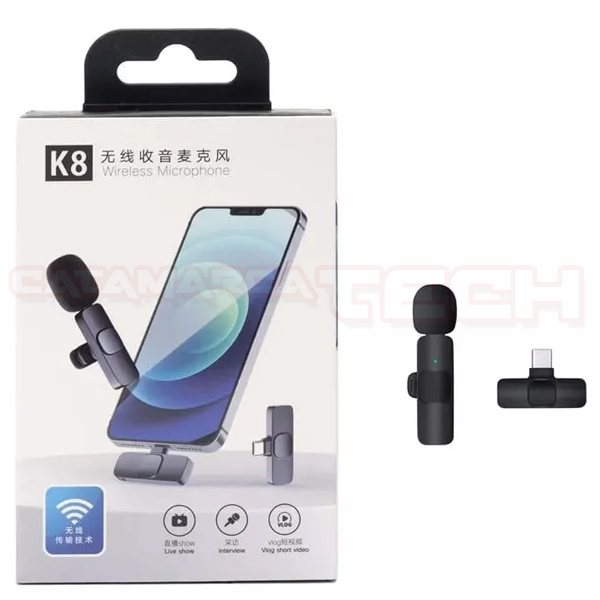 MICROFONO CORBATERO INALAMBRICO APTO USB-C / IPHONE