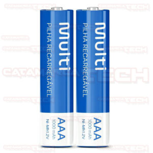PILAS AAA RECARGABLE x2 1000Mah MULTILASER