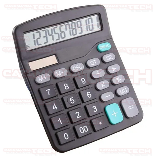 CALCULADORA GRANDE 12 DIGITOS SOLAR + BATERIA