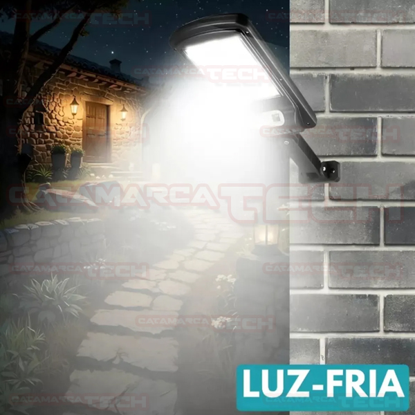 REFLECTOR LED CON PANEL SOLAR EXTERIOR KQ-D08 - Imagen 2