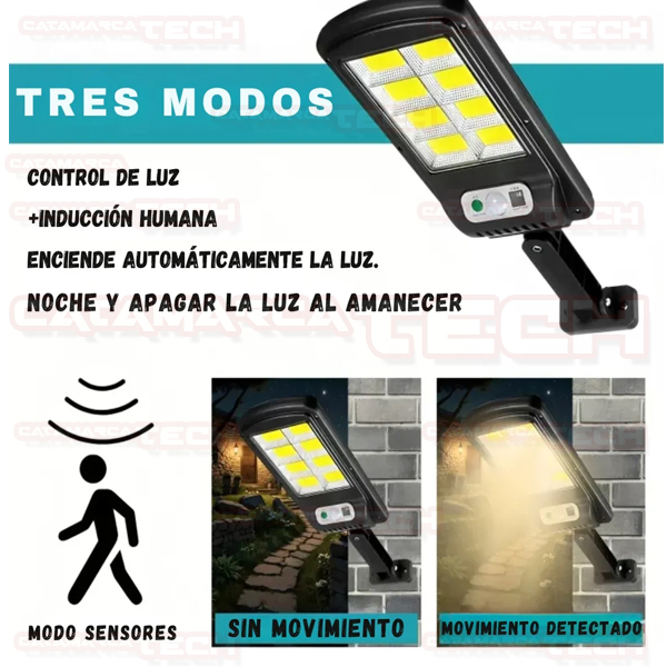 REFLECTOR LED CON PANEL SOLAR EXTERIOR KQ-D08 - Imagen 4