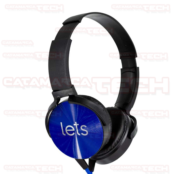 AURICULARES VINCHA MANOS LIBRES C/CABLE LETS GLOW MOD1004 - Imagen 2