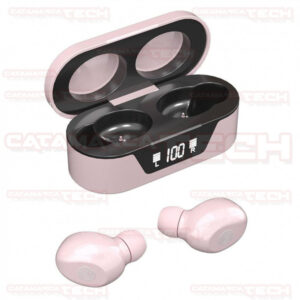 AURICULARES BT C/DISPLAY NETMAK NM-BIZA-P ROSA