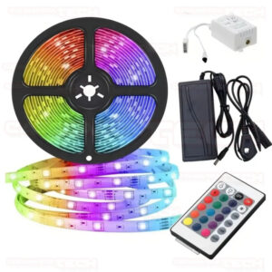 TIRA LED RGB C/FUENTE y CONTROLADOR 5mts HYTOSHY