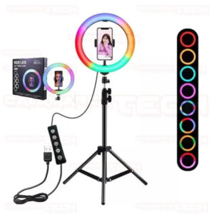 ARO LED RGB PARA CELULAR 10" C/TRIPODE 2mt