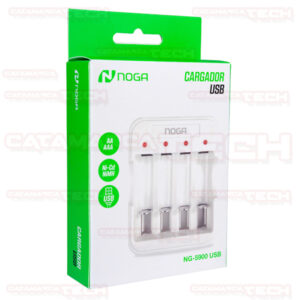 CARGADOR DE PILAS RECARGABLES AA/AAA USB X4