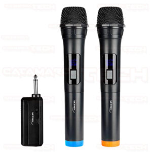 MICROFONO INALAMBRICO COMBO SET X 2 NETMAK NM-MC18 NEGRO