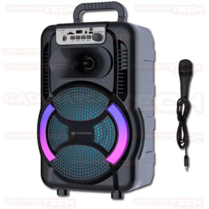 PARLANTE 8" BT / AUX / RADIO / KARAOKE / LUCES C/MICROFONO BT8105