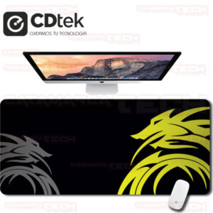 MOUSE PAD 84x38x3 XXL DRAGONS AMARILLO DESK CDTEK