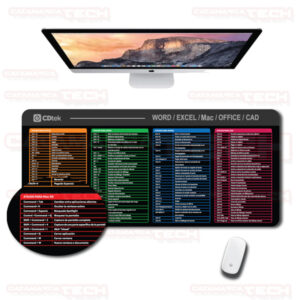 MOUSE PAD 84x38 ATAJOS EXCEL DESK CDTEK