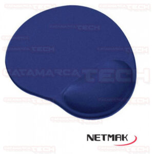MOUSE PAD C/GEL LISO AZUL NETMAK