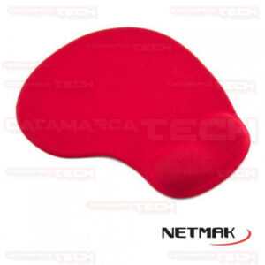 MOUSE PAD C/GEL LISO ROJO NETMAK