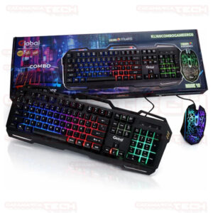 COMBO GAMER TECLADO + MOUSE METALICO RGB GLOBAL KL-160