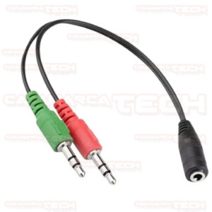 CABLE AUDIO ADAPTADOR 3.5mm (H) / 2x3.5mm (M) JACK