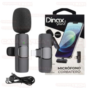 MICROFONO CORBATERO INALAMBRICO USB-C DINAX