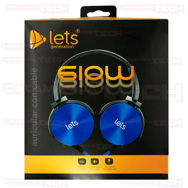 AURICULARES VINCHA MANOS LIBRES C/CABLE GLOW MOD1004 - Imagen 5