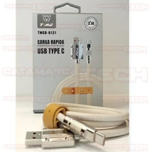 CABLE USB-A / USB-C REFORZADO PUNTA DE METAL TMCB-6121