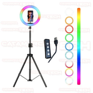 ARO LED 10" 26CM RGB C/CONTROL C/TRIPODE