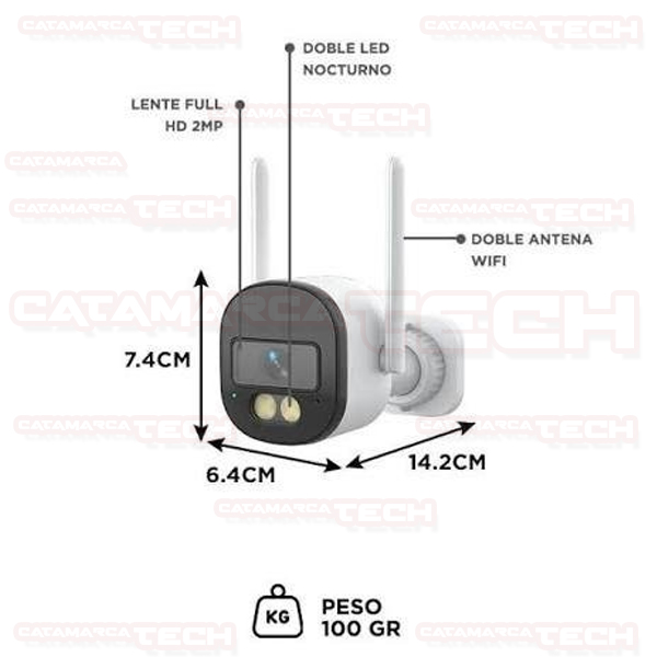 CAMARA DE SEGURIDAD WIFI EXTERIOR SUONO C121038 - Imagen 5
