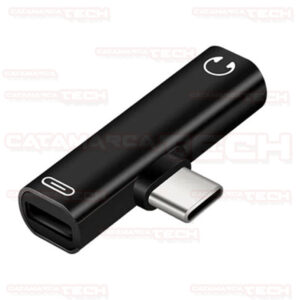 ADAPTADOR USB-C / USB-C + AUDIO JACK 3.5mm (09-053)