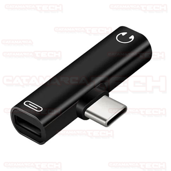 ADAPTADOR USB-C / USB-C + AUDIO JACK 3.5mm (09-053)