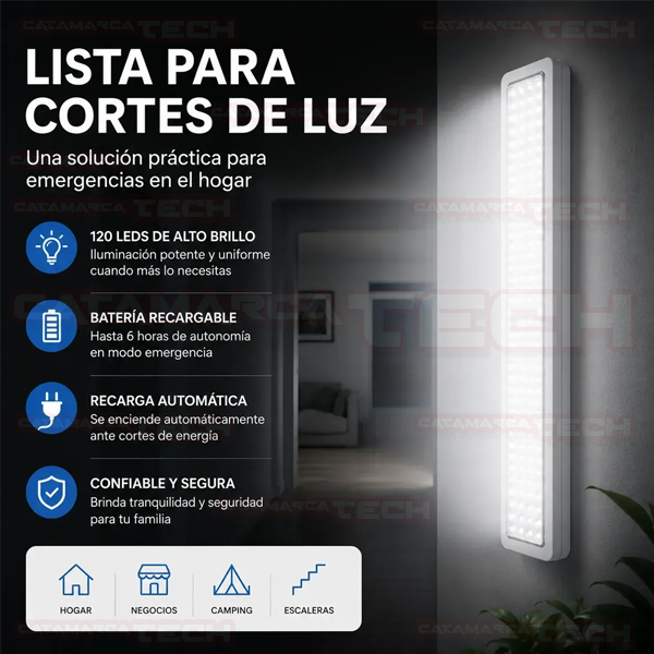 LUZ DE EMERGENCIA 120 LEDS MS7120M - Imagen 5