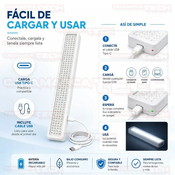 LUZ DE EMERGENCIA 120 LEDS MS7120M - Imagen 7