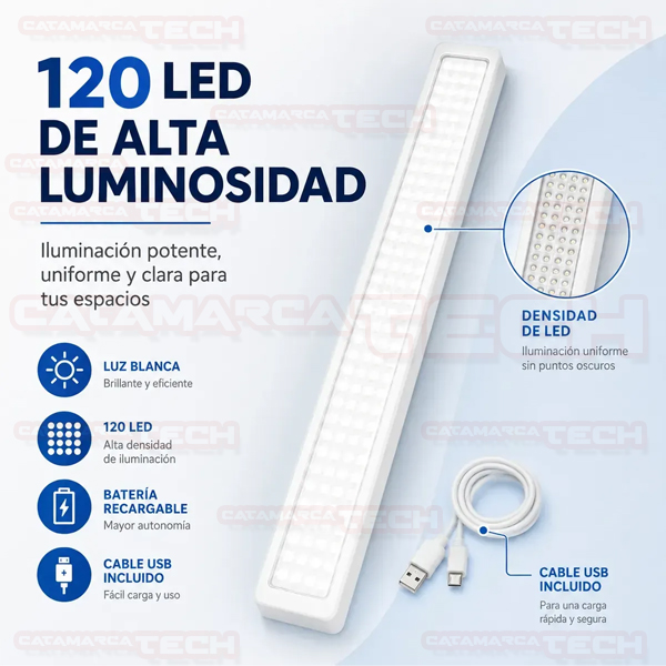 LUZ DE EMERGENCIA 120 LEDS MS7120M - Imagen 8
