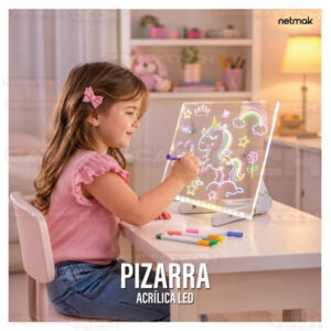 PIZARRA MAGICA CON MARCADORES 40x30 NM-PM105