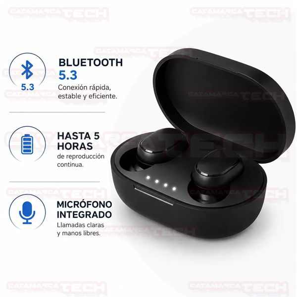 AURICULAR IN-EAR BT A6S TWINS C/ESTUCHE XX0011 EXXTRATECH - Imagen 5