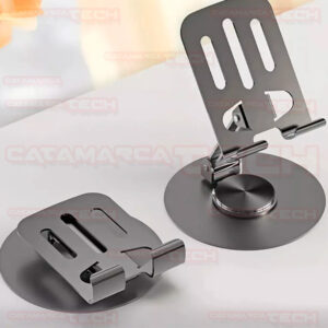 SOPORTE HOLDER P/CELULAR METALICO PLEGABLE ROTATORIO