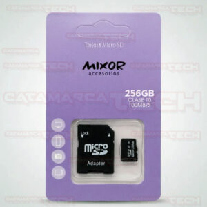 MEMORIA SD 256GB CLASE 10 C/ADAPTADOR MIXOR