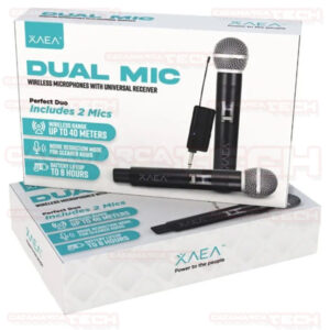 MICROFONO DE MANO INALÁMBRICO DOBLE MODX-065 XAEA